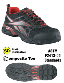 ESD, Brown & Orange Retro Jogger, Steel Toe - Men's